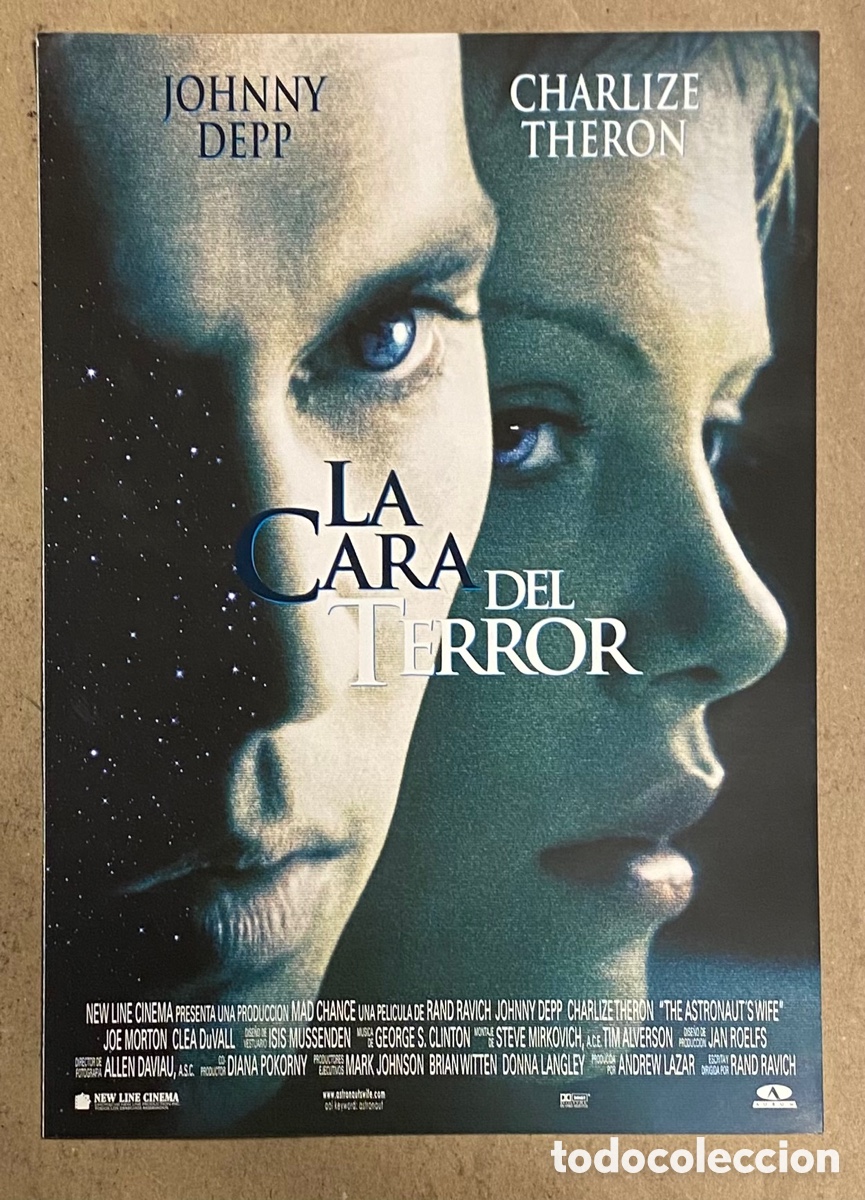 Cinema: LA CARA DEL TERROR. GU&Iacute;A PROMOCIONAL DE LA PEL&Iacute;CULA. JOHNNY DEPP, CHARLIZE THERON