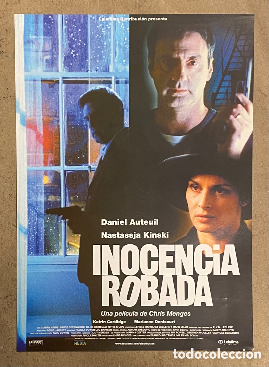 Cine: INOCENCIA ROBADA. GU&Iacute;A PROMOCIONAL DE LA PEL&Iacute;CULA. NASTASSJA KINSKI