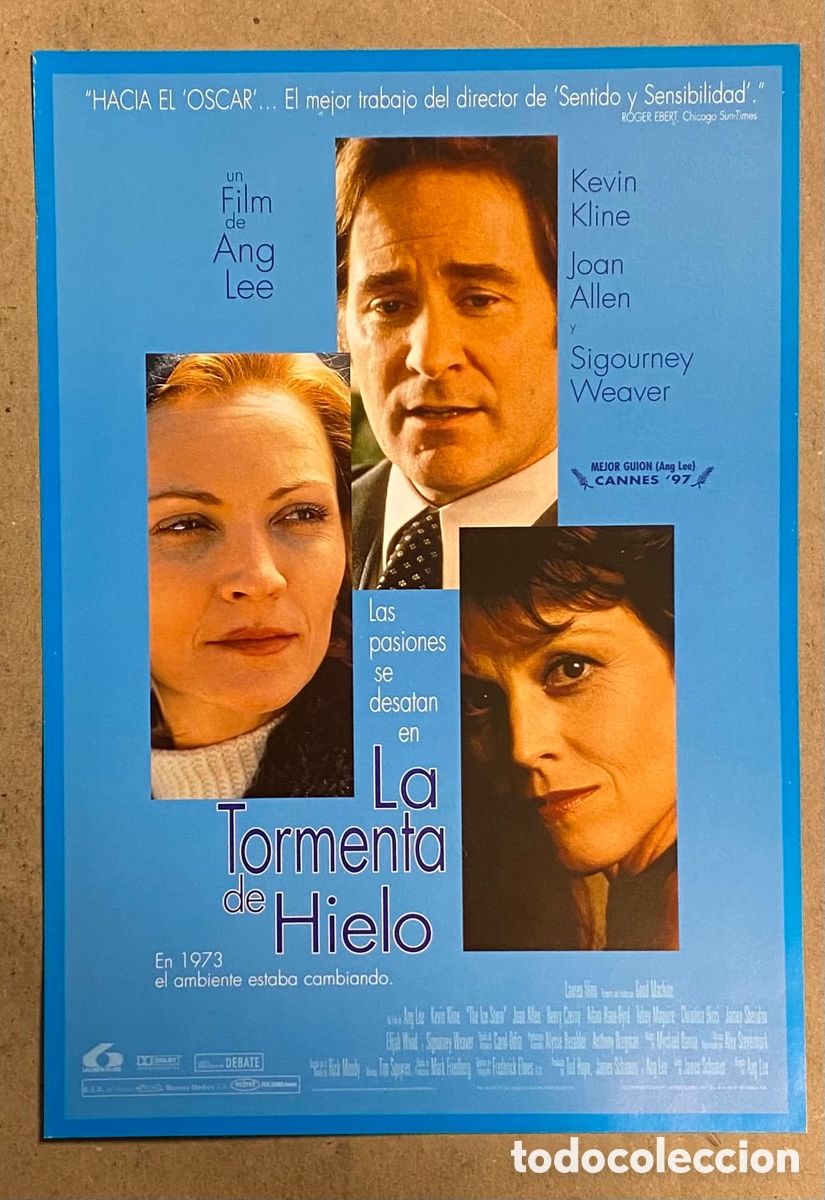 Cinema: LA TORMENTA DE HIELO. GU&Iacute;A PROMOCIONAL DE LA PEL&Iacute;CULA. &Aacute;NGEL LEE, KEVIN KLINE