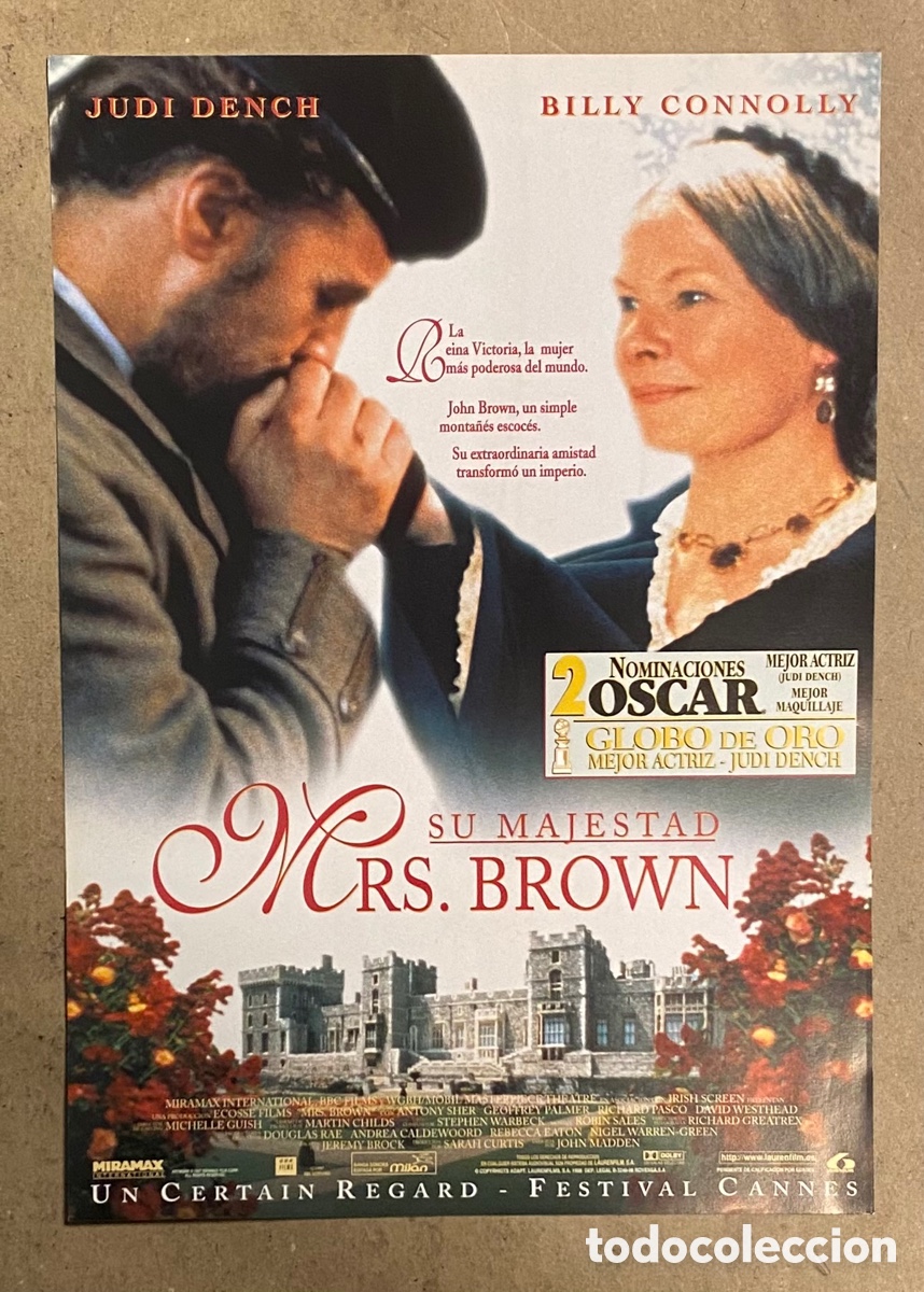 Kino: SU MAJESTAD MRS. BROWN. GU&Iacute;A PROMOCIONAL DE LA PEL&Iacute;CULA. JUDI DENCH