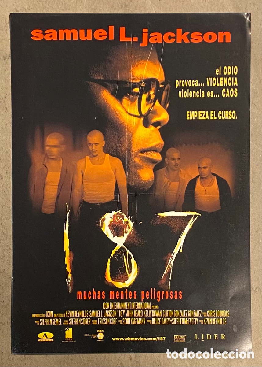 Cinema: 187. GU&Iacute;A PROMOCIONAL DE LA PEL&Iacute;CULA. SAMUEL L. JACKSON