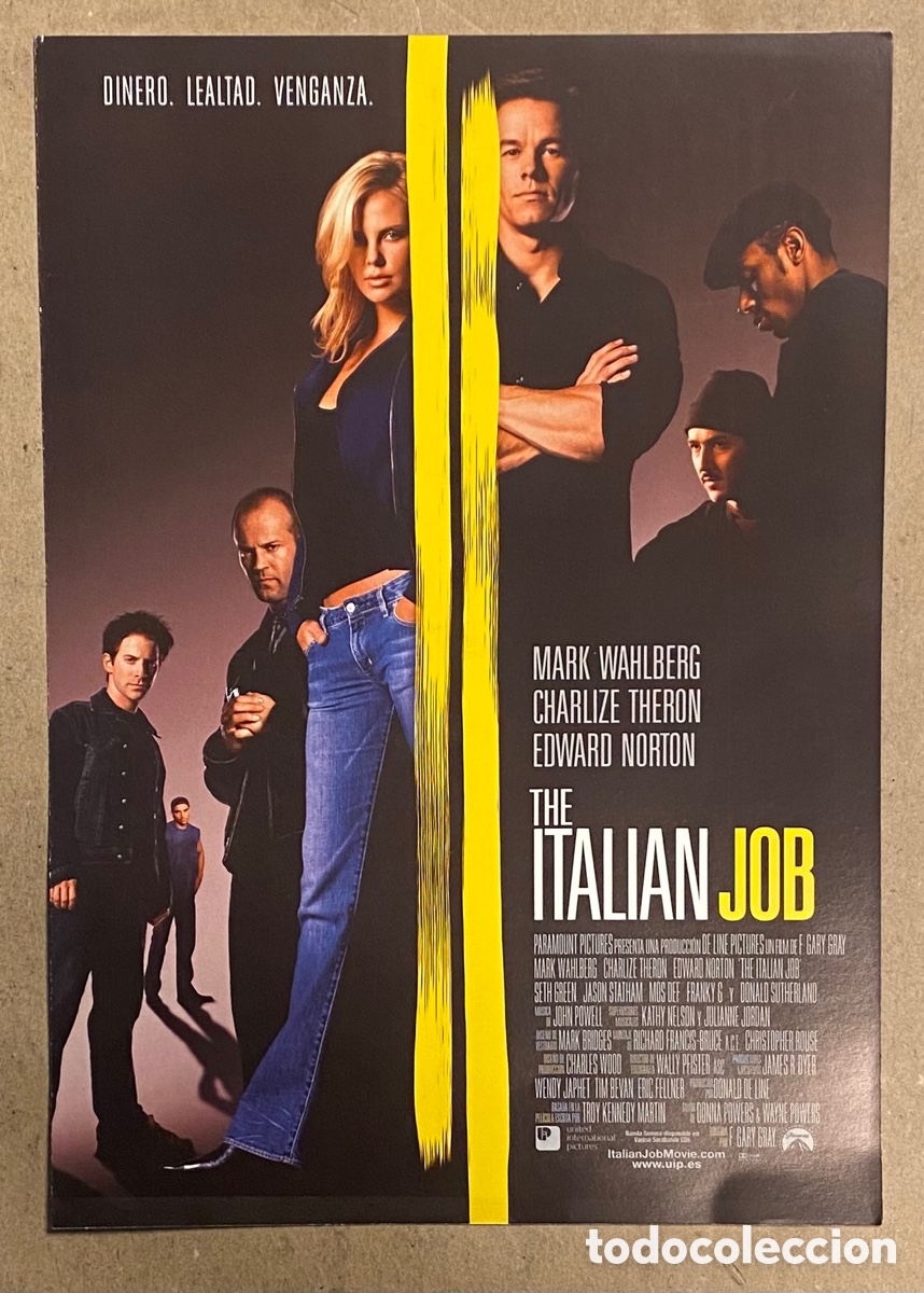 Cinema: THE ITALIAN JOB. GU&Iacute;A PROMOCIONAL DE LA PEL&Iacute;CULA. MARK WAHLBERG, CHARLIZE THERON,&hellip;