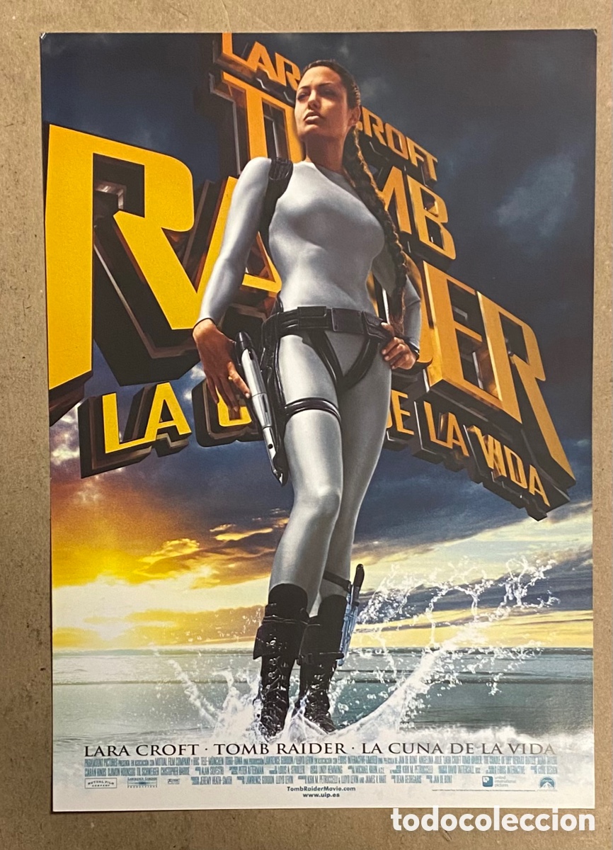 Cine: LARA CROFT TOM RAIDER: LA CUNA DE LA VIDA. GU&Iacute;A PROMOCIONAL DE LA PEL&Iacute;CULA. ANGELINA JOLIE