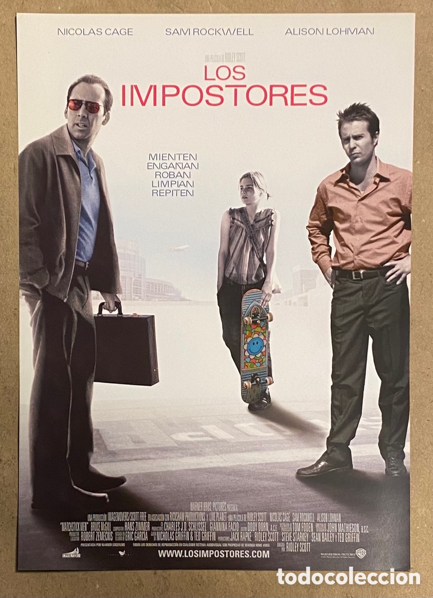 Kino: LOS IMPOSTORES. GU&Iacute;A PROMOCIONAL DE LA PEL&Iacute;CULA. NICOL&Aacute;S CAGE, SAM ROCKWELL,&hellip;