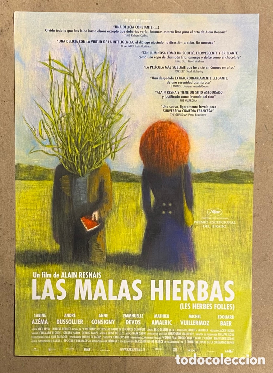 Cinema: LAS MALAS HIERBAS. GU&Iacute;A PROMOCIONAL DE LA PEL&Iacute;CULA. ALAIN RESNAIS