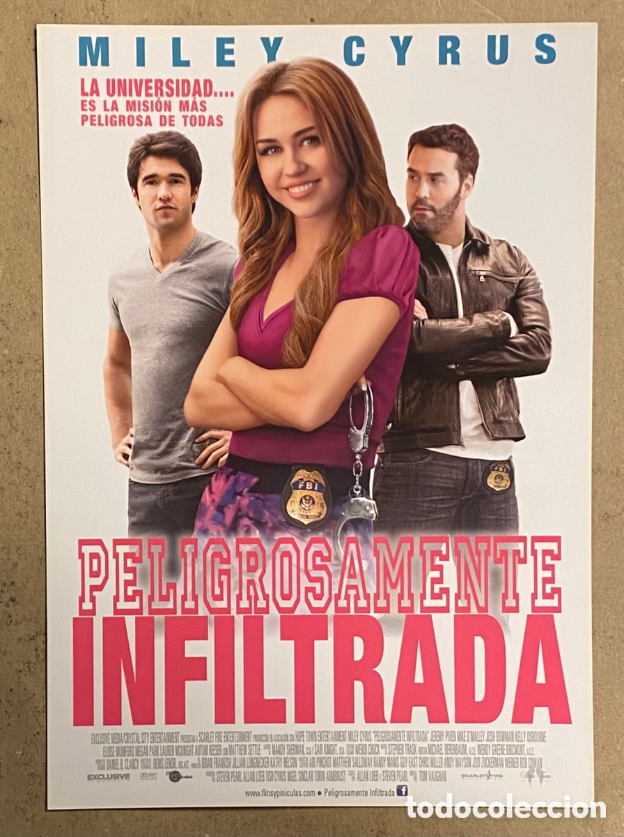 Kino: PELIGROSAMENTE INFILTRADA. GU&Iacute;A PROMOCIONAL DE LA PEL&Iacute;CULA. MILEY CYRCUS