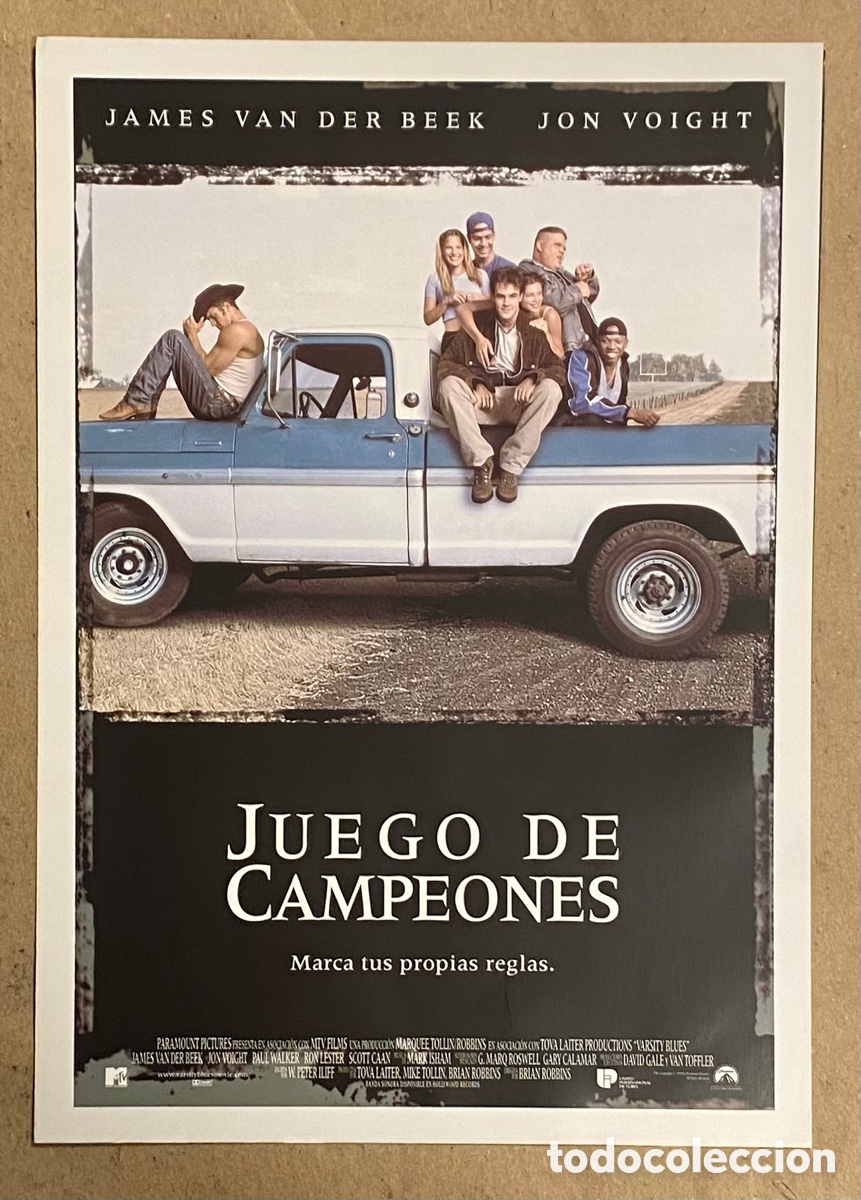 Kino: JUEGO DE CAMPEONES. GU&Iacute;A PROMOCIONAL DE LA PEL&Iacute;CULA. JON VOIGHT