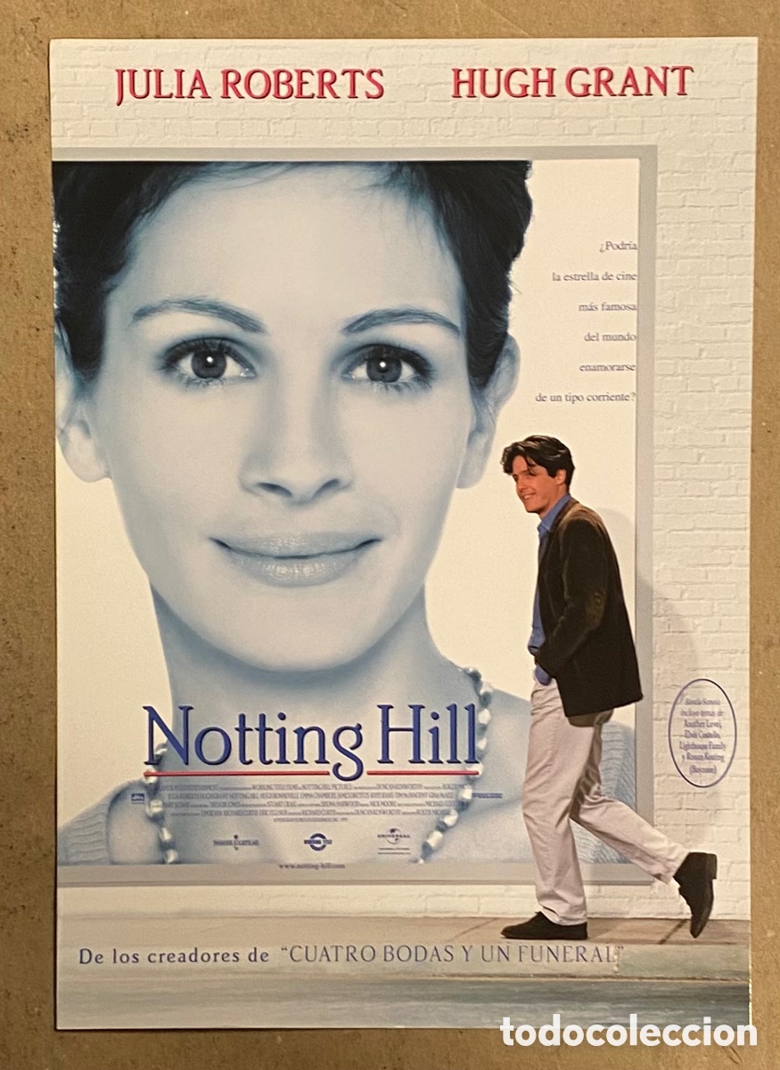Cinema: NOTHING HILL. GU&Iacute;A PROMOCIONAL DE LA PEL&Iacute;CULA. JULIA ROBERTS, HUGH GRANT,&hellip;