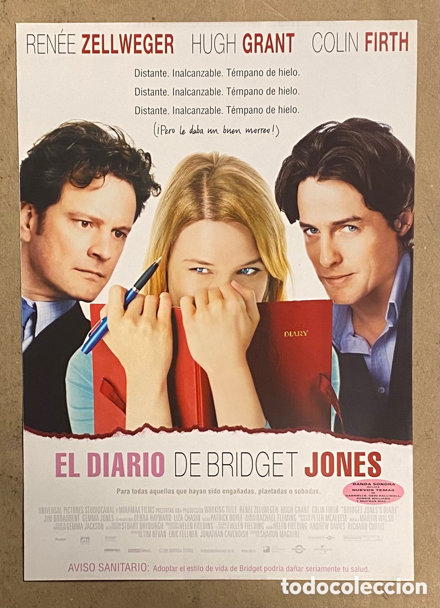 Cinema: EL DIARIO DE BRIDGET JONES. GU&Iacute;A PROMOCIONAL DE LA PEL&Iacute;CULA. REN&Eacute;E ZELLWEGER