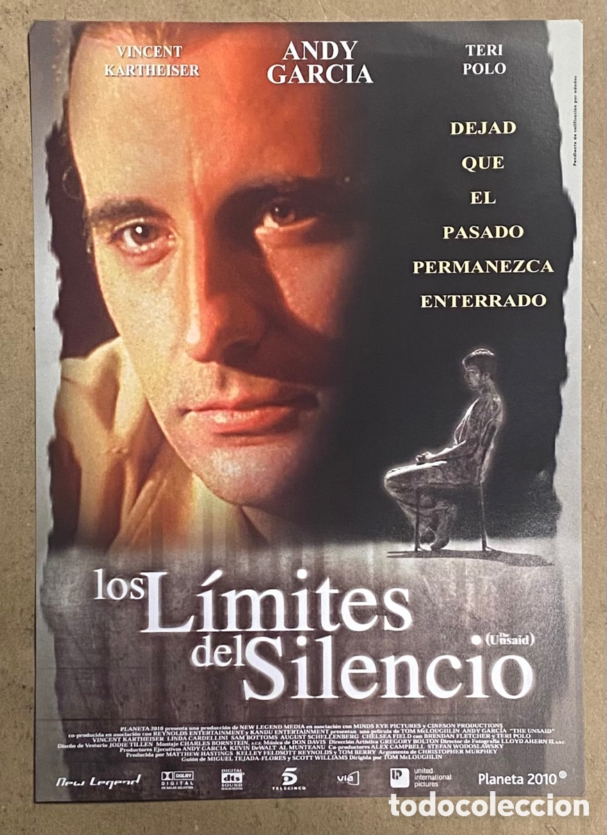 Cinema: LOS L&Iacute;MITES DEL SILENCIO. GU&Iacute;A PROMOCIONAL DE LA PEL&Iacute;CULA. ANDY GARC&Iacute;A