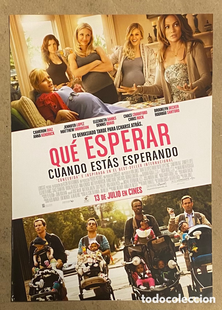 Cinema: QU&Eacute; ESPERAR CUANDO EST&Aacute;S ESPERANDO. GU&Iacute;A PROMOCIONAL DE LA PEL&Iacute;CULA. CAMER&Oacute;N D&Iacute;AZ,