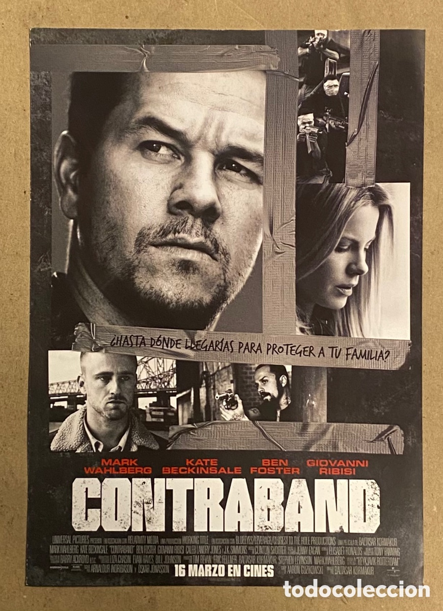 Cinema: CONTRABAND. GU&Iacute;A PROMOCIONAL DE LA PEL&Iacute;CULA. MARK WAHLBERG, KATE BECKINSALE