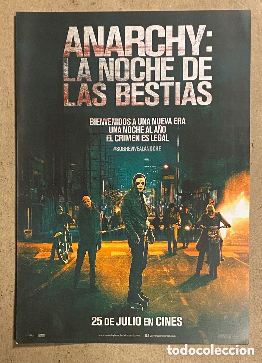 Kino: ANRACHY: LA NOCHE DE LAS BESTIAS. GU&Iacute;A PROMOCIONAL DE LA PEL&Iacute;CULA.