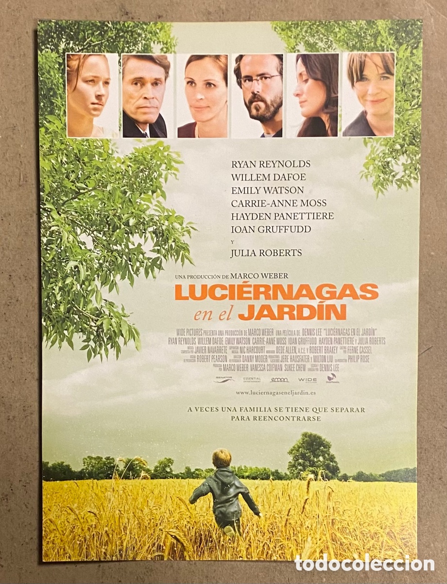 Kino: LUCI&Eacute;RNAGAS EN EL JARD&Iacute;N. GU&Iacute;A PROMOCIONAL DE LA PEL&Iacute;CULA. RYAN REYNOLDS, WILLEM DAFOE
