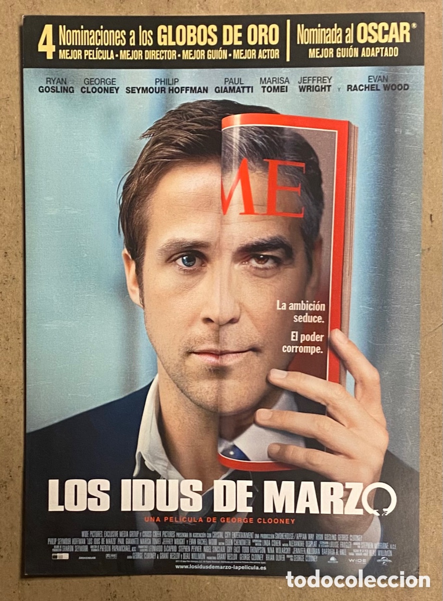 Cin&eacute;ma: LOS IDUS DE MARZO. GU&Iacute;A PROMOCIONAL DE LA PEL&Iacute;CULA. RYAN GOSLING, GEORGE CLOONEY