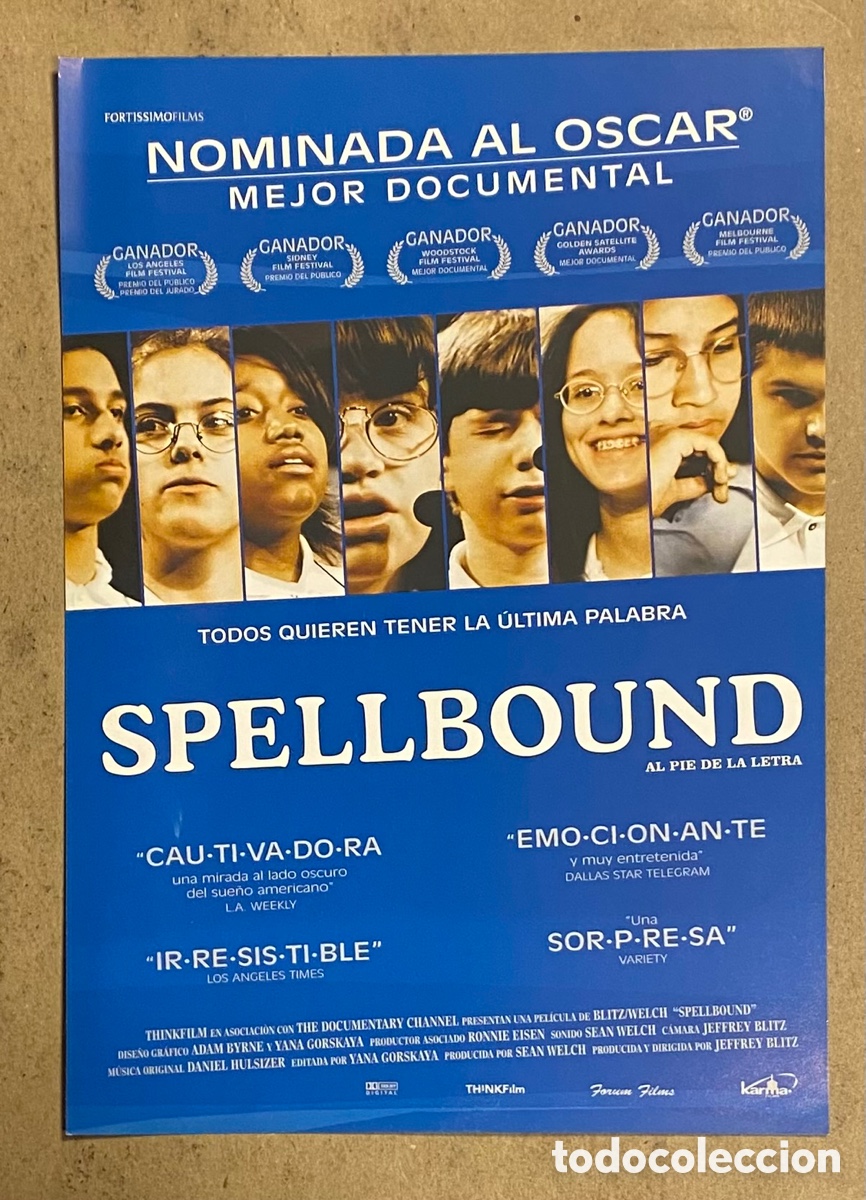 Cinema: SPELLBOUND. GU&Iacute;A PROMOCIONAL DE LA PEL&Iacute;CULA. JEFFREY BLITZ