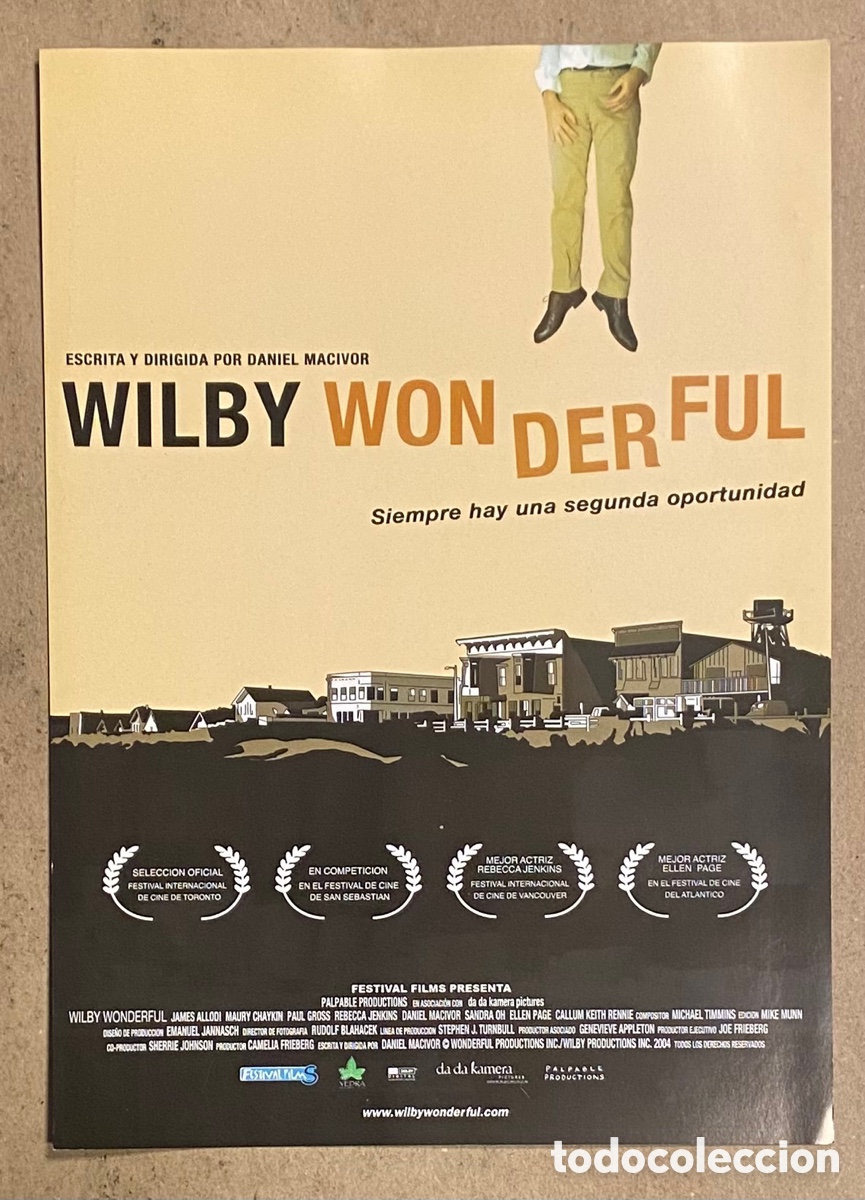 Kino: WILBY WONDERFUL. GU&Iacute;A PROMOCIONAL DE LA PEL&Iacute;CULA. DANIEL MACIVOR