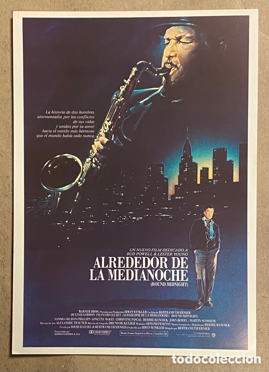 Kino: ALREDEDOR DE LA MEDIANOCHE. GU&Iacute;A PROMOCIONAL DE LA PEL&Iacute;CULA. BERTRAND TAVERNIER