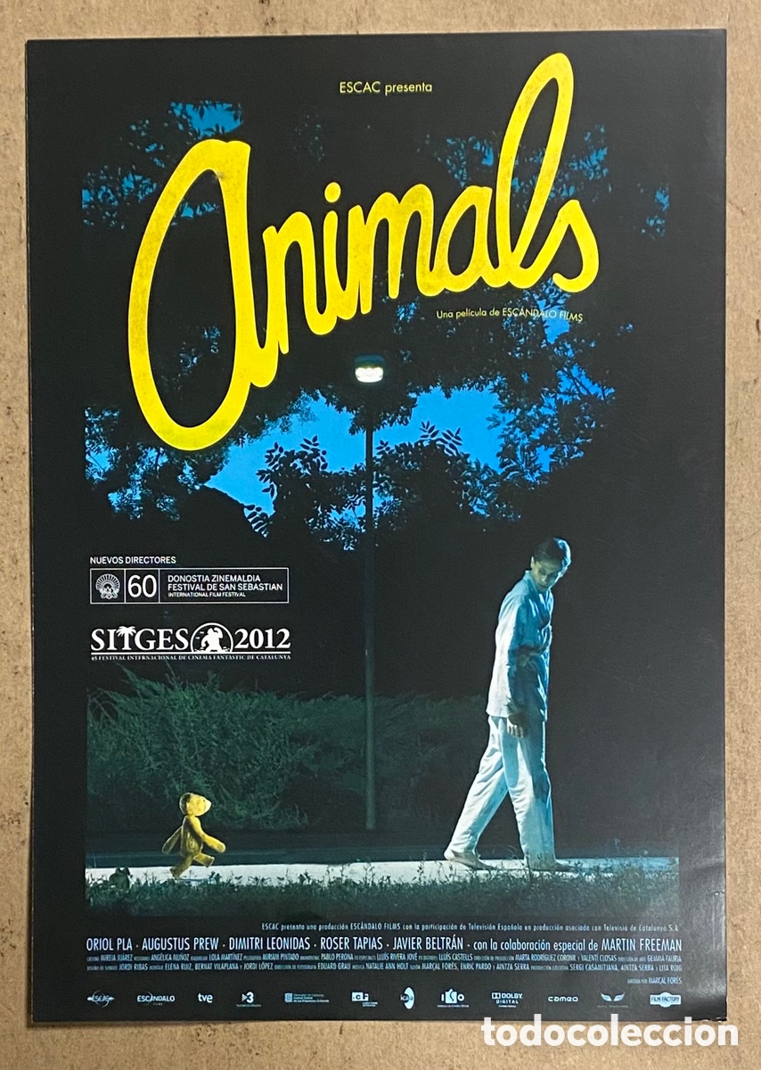 Kino: ANIMALS. GU&Iacute;A PROMOCIONAL DE LA PEL&Iacute;CULA. ORIOL PLA, AUGUSTUS PREW