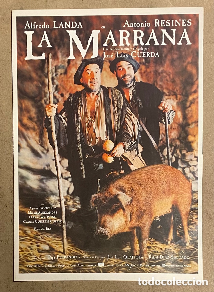 Cinema: LA MARRANA. GU&Iacute;A PROMOCIONAL DE LA PEL&Iacute;CULA. JOS&Eacute; LUIS CUERDA, ALFREDO LANDA