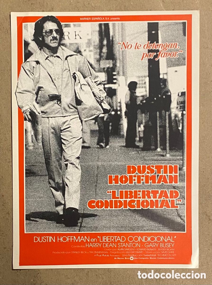 Cinema: LIBERTAD CONDICIONAL. GU&Iacute;A PROMOCIONAL DE LA PEL&Iacute;CULA. DUSTIN HOFFMAN