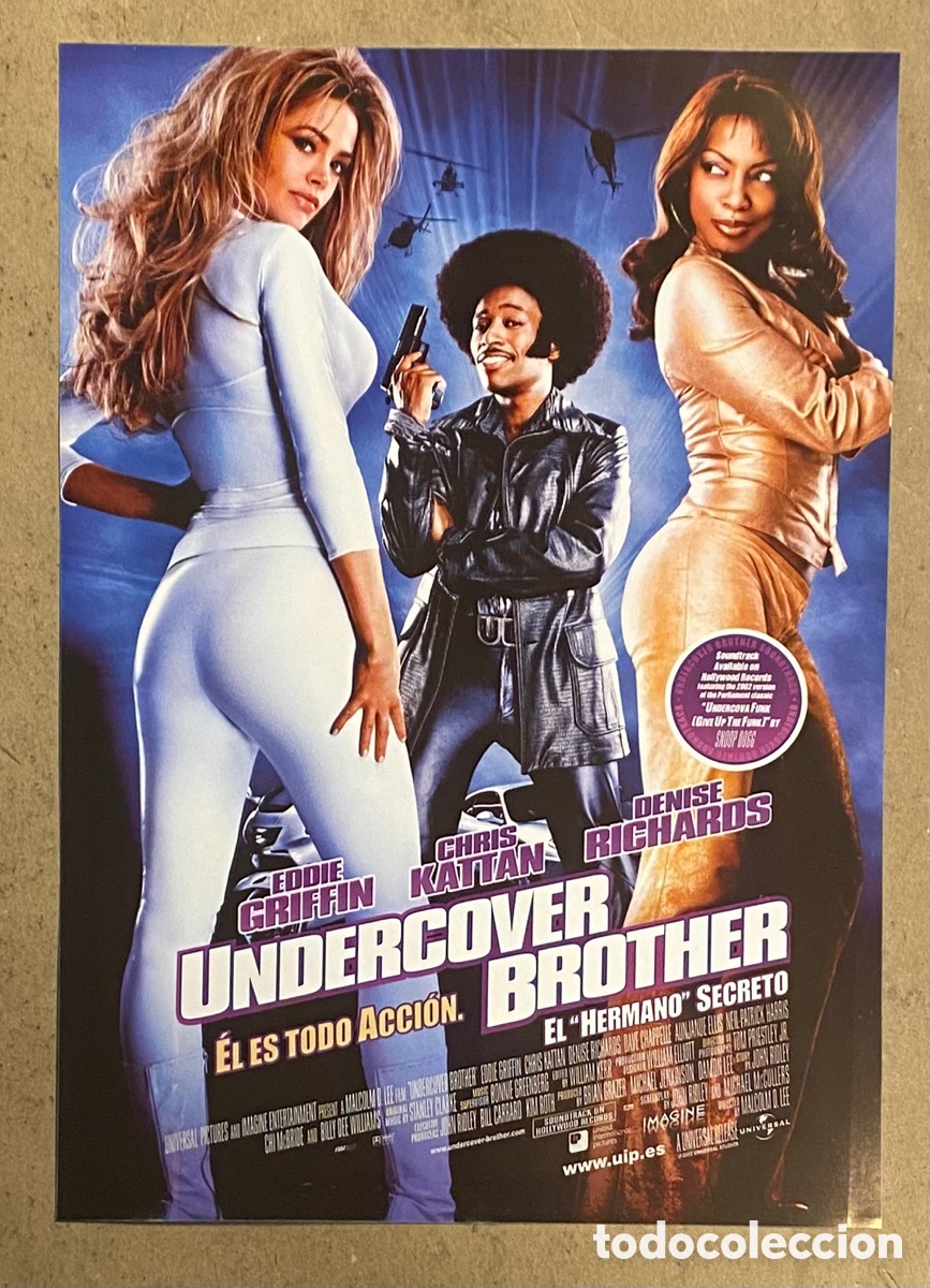 Cine: UNDERCOVER BROTHER. GU&Iacute;A PROMOCIONAL DE LA PEL&Iacute;CULA. EDDIE GRIFFIN, DENISE RICHARDS