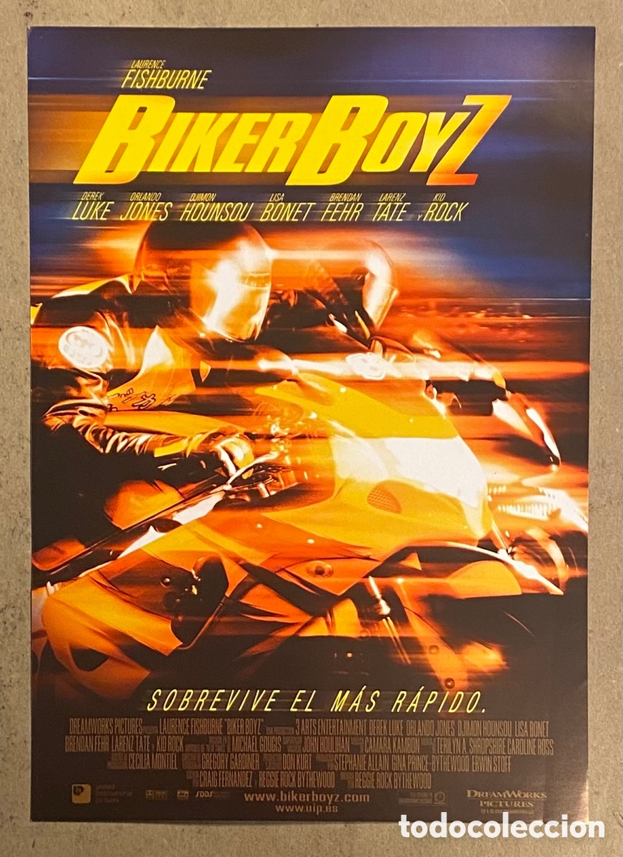 Cinema: BIKER BOYZ. GU&Iacute;A PROMOCIONAL DE LA PEL&Iacute;CULA. LAURENCE FISHBURNE, KID ROCK