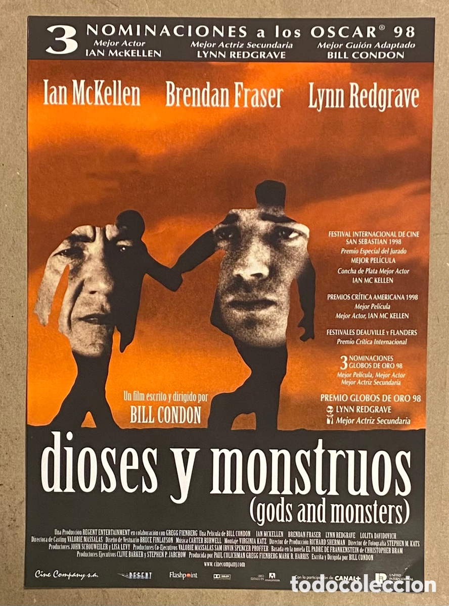 Kino: DIOSES Y MONSTRUOS. GU&Iacute;A PROMOCIONAL DE LA PEL&Iacute;CULA. BRENDAN FRASER