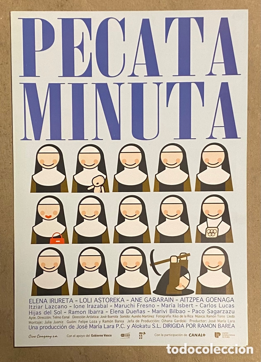 Cinema: PECATA MINUTA. GU&Iacute;A PROMOCIONAL DE LA PEL&Iacute;CULA. RAM&Oacute;N BAREA, ELENA IRURETA,&hellip;