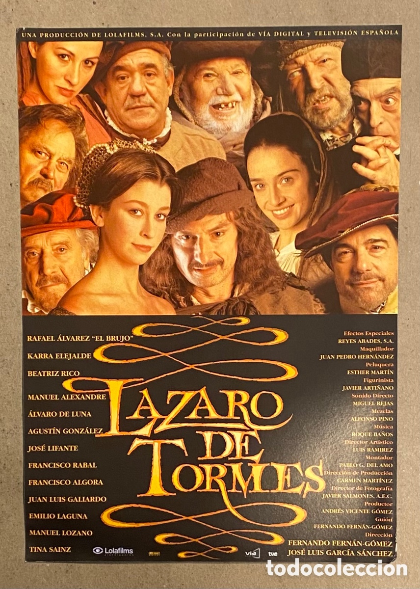 Kino: L&Aacute;ZARO DE TORMES. GU&Iacute;A PROMOCIONAL DE LA PEL&Iacute;CULA. FERNANDO FERN&Aacute;N G&Oacute;MEZ