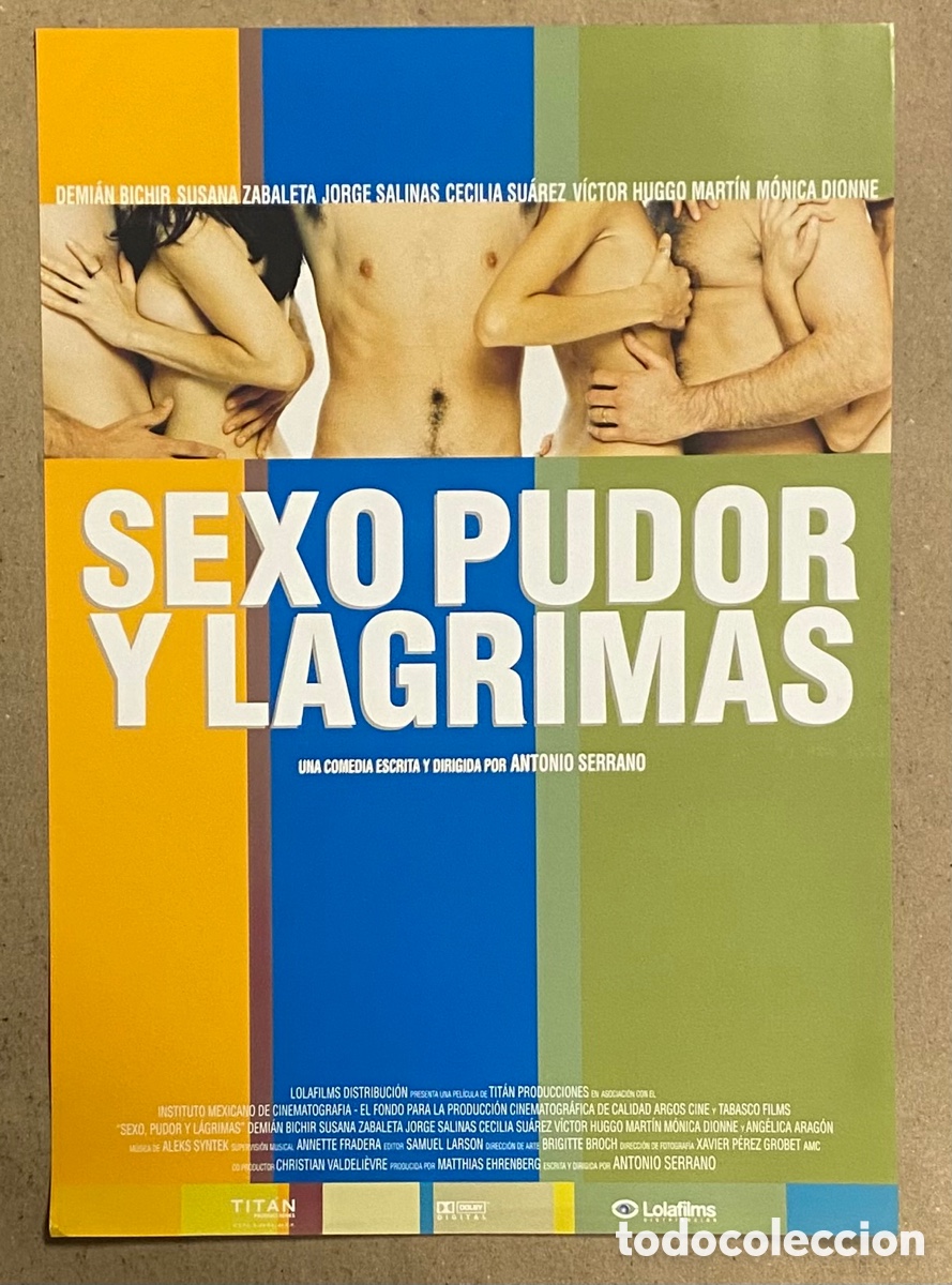 Cin&eacute;ma: SEXO PUDOR Y L&Aacute;GRIMAS . GU&Iacute;A PROMOCIONAL DE LA PEL&Iacute;CULA.