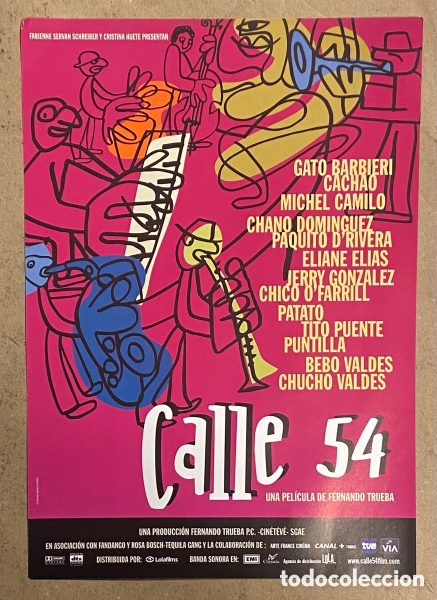 Cinema: CALLE 54. GU&Iacute;A PROMOCIONAL DE LA PEL&Iacute;CULA. FERNANDO TRUEBA, BEBO VALD&Eacute;S,&hellip;