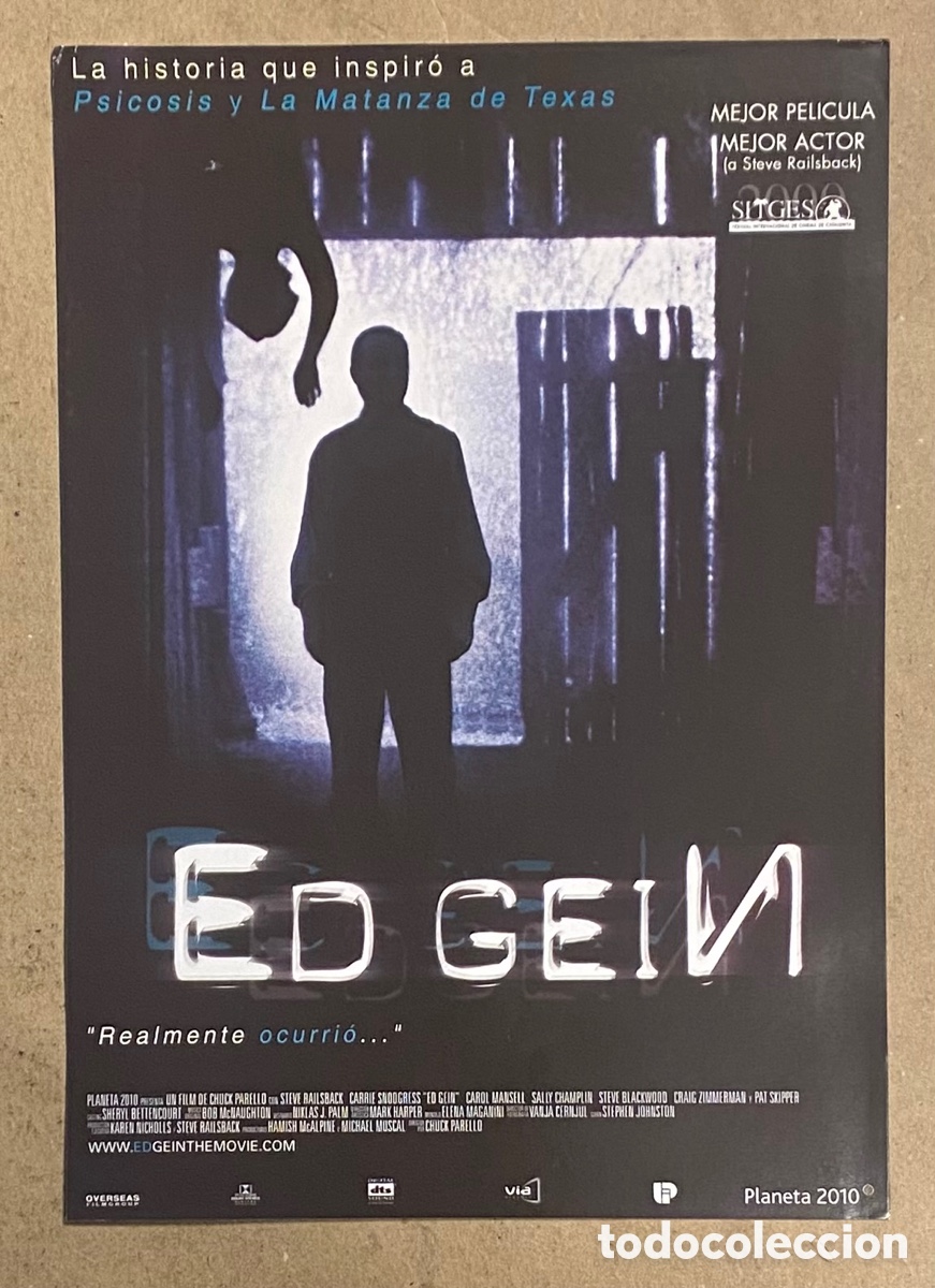 Cinema: ED GEIN. GU&Iacute;A PROMOCIONAL DE LA PEL&Iacute;CULA.