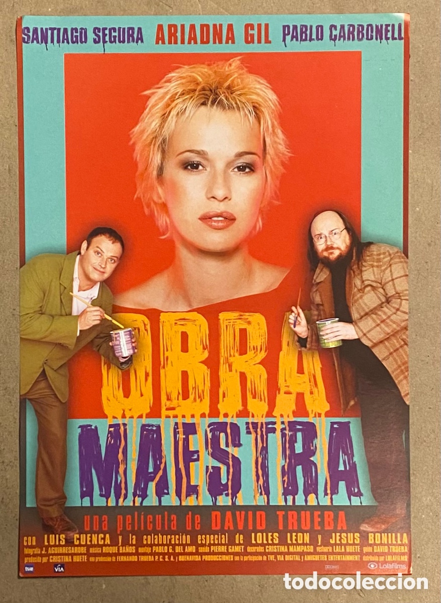 Kino: OBRA MAESTRA. GU&Iacute;A PROMOCIONAL DE LA PEL&Iacute;CULA. DAVID TRUEBA, ARIADNA GIL,&hellip;