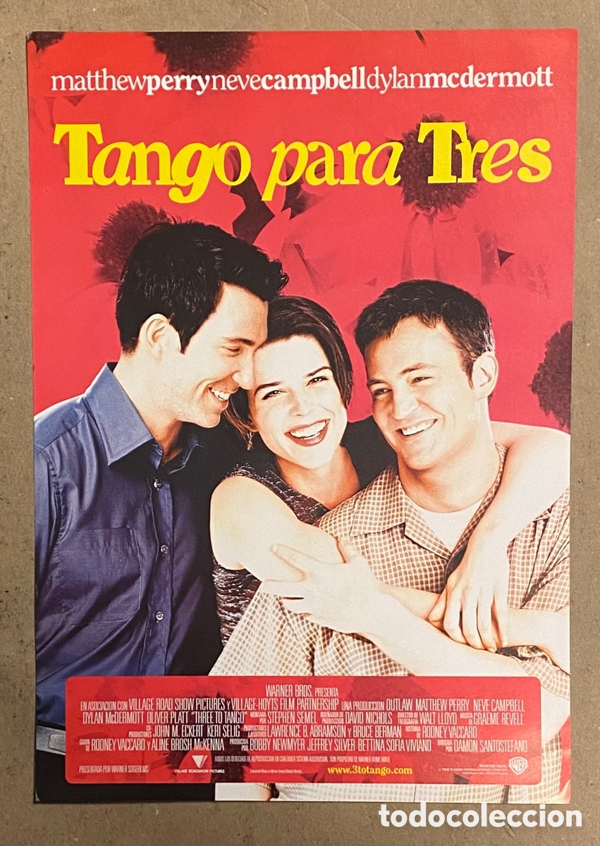 Cin&eacute;ma: TANGO PARA TRES. GU&Iacute;A PROMOCIONAL DE LA PEL&Iacute;CULA. MATTHEW PERRY, NEVE CAMPBELL,&hellip;