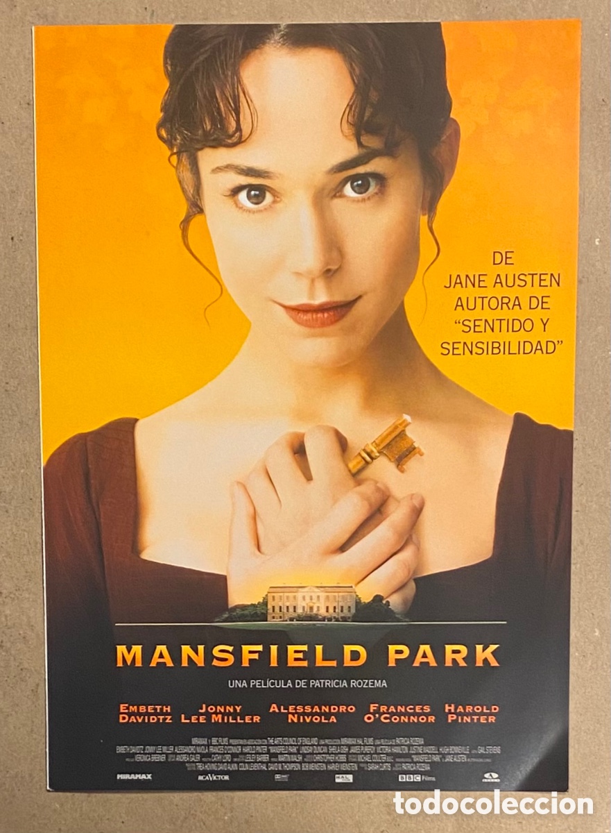 Cinema: MANSFIELD PARK. GU&Iacute;A PROMOCIONAL DE LA PEL&Iacute;CULA. PATRICIA ROZEMA
