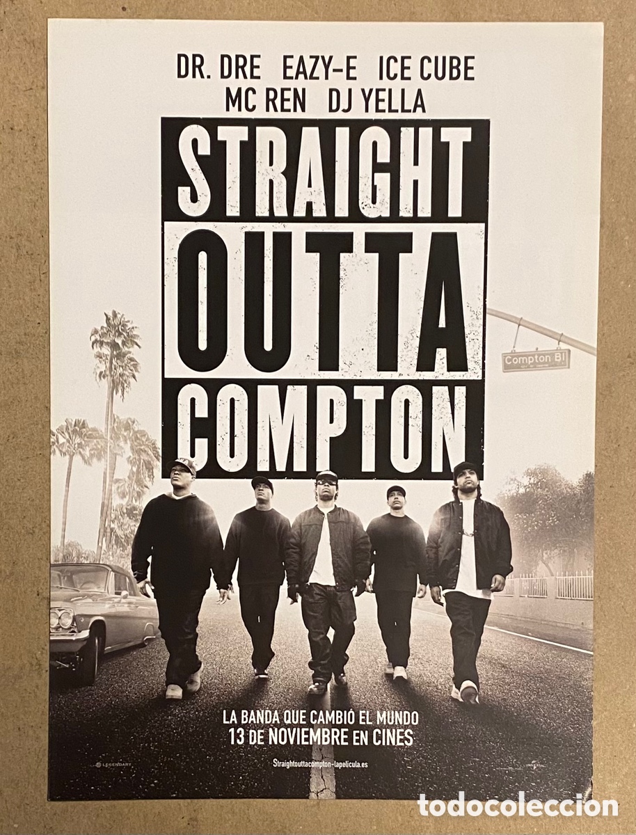 Cinema: STRAIGHT OUTTA COMPTON. GU&Iacute;A PROMOCIONAL DE LA PEL&Iacute;CULA. N.W.A., DR. DRE, ICE CUBE,&hellip;