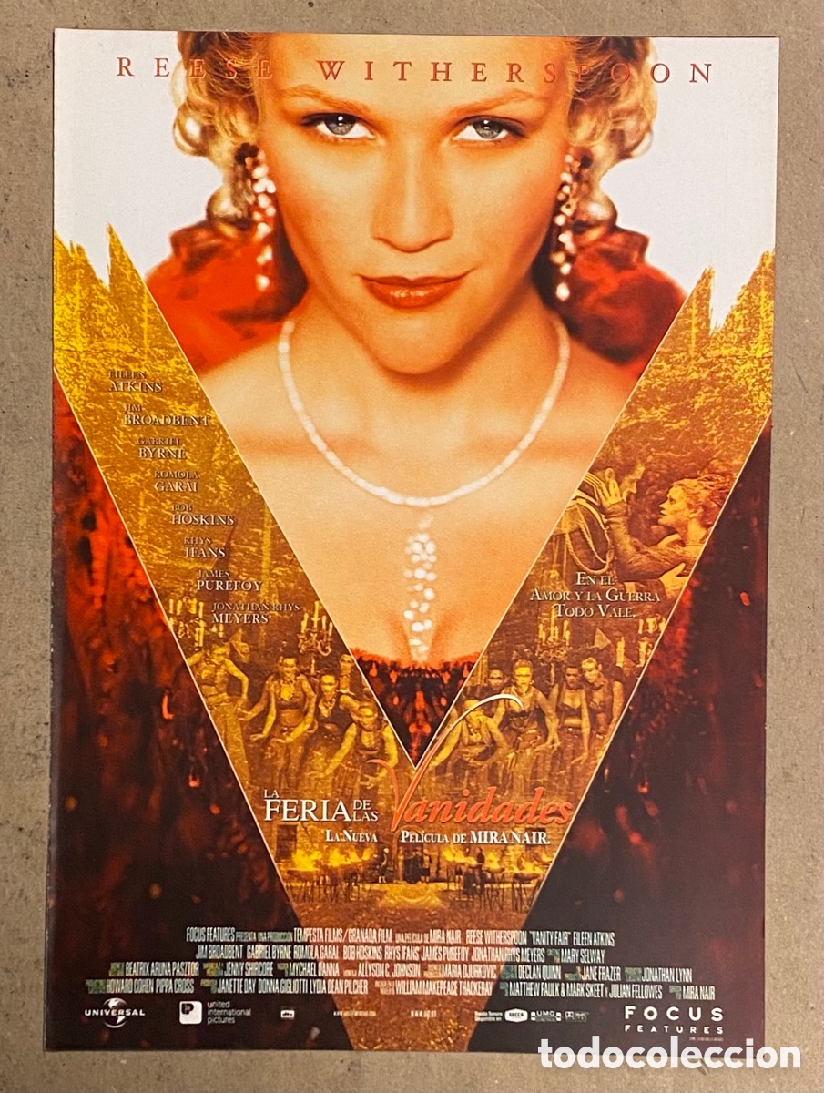 Kino: LA FERIA DE LAS VANIDADES. GU&Iacute;A PROMOCIONAL DE LA PEL&Iacute;CULA. RESSE WITHERSPOON