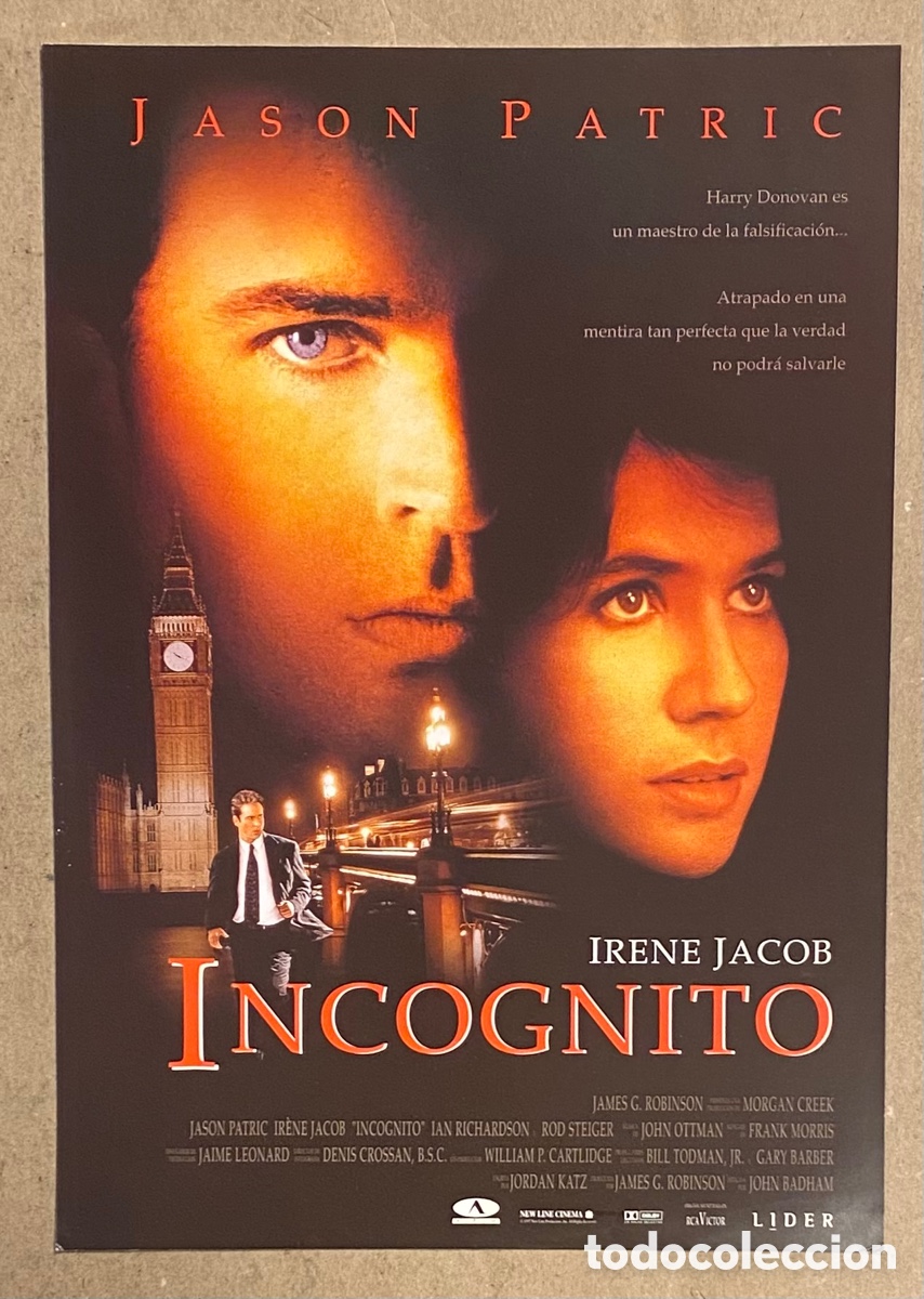 Cinema: INC&Oacute;GNITO. GU&Iacute;A PROMOCIONAL DE LA PEL&Iacute;CULA. JASON PATRICK, IRENE JACOB