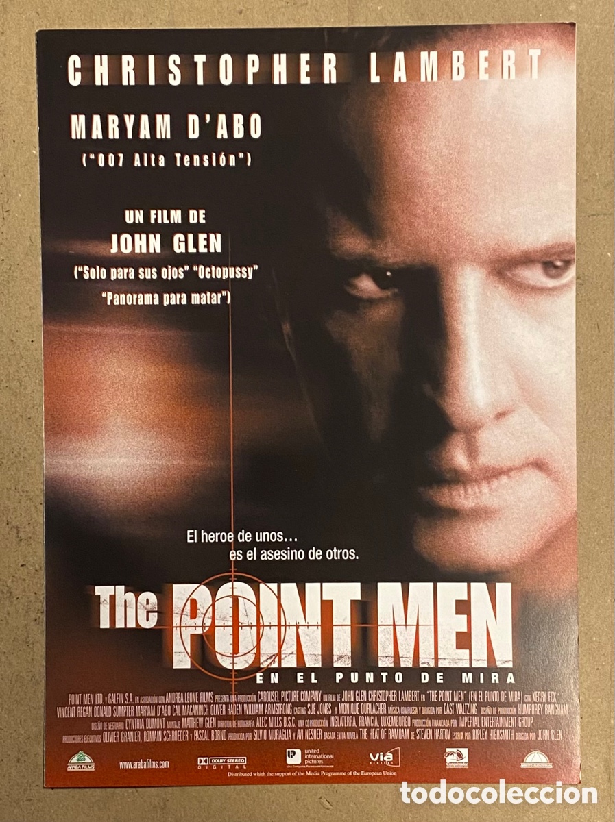 Cinema: THE POINT MEN. GU&Iacute;A PROMOCIONAL DE LA PEL&Iacute;CULA. CHRISTOPHER LAMBERT