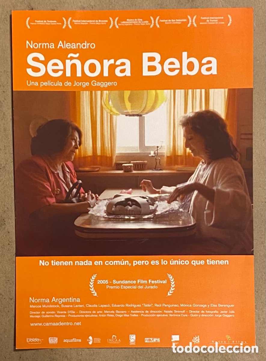 Cinema: SE&Ntilde;ORA BEBA. GU&Iacute;A PROMOCIONAL DE LA PEL&Iacute;CULA. JORGE GAGGERO
