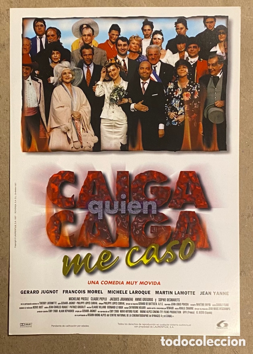 Kino: CAIGA QUI&Eacute;N CAIGA ME CASO. GU&Iacute;A PROMOCIONAL DE LA PEL&Iacute;CULA. GERARD JUGNOT