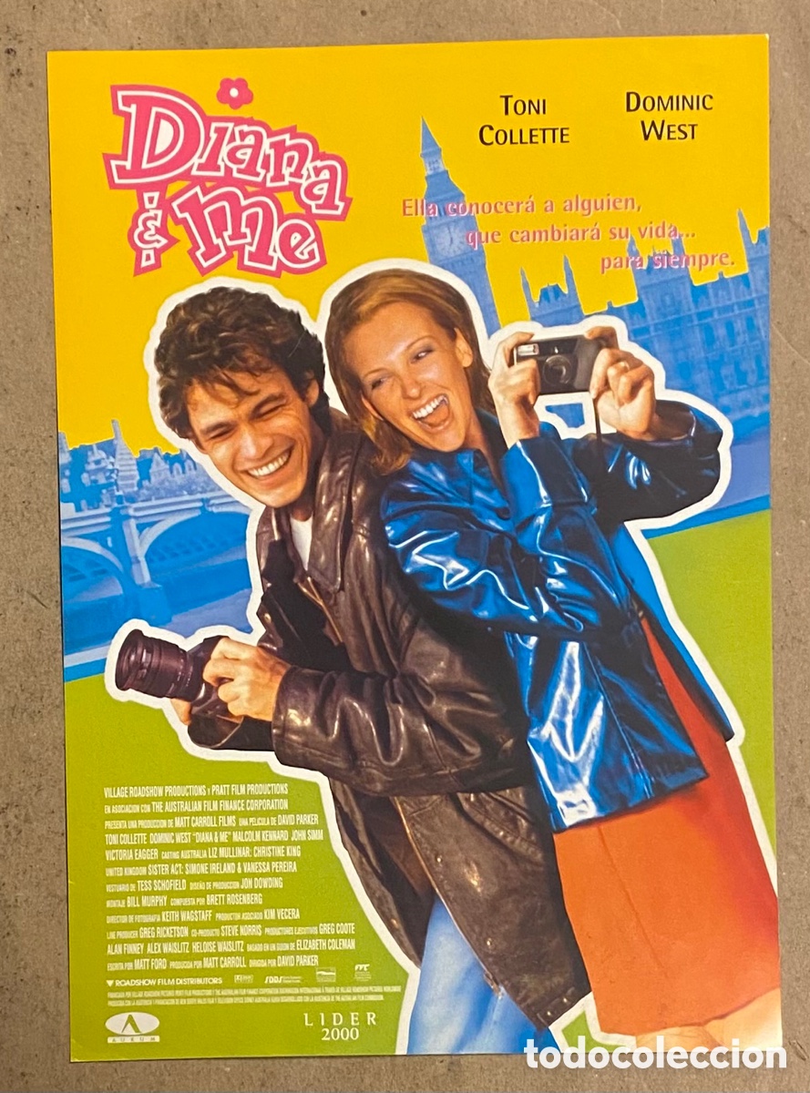 Cinema: DIANA & ME. GU&Iacute;A PROMOCIONAL DE LA PEL&Iacute;CULA. TONI COLLETTE, DOMINIC WEST