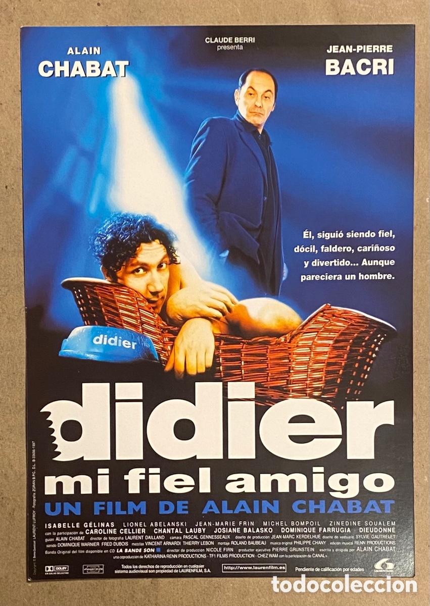 Cinema: DIDIER MI FIEL AMIGO. GU&Iacute;A PROMOCIONAL DE LA PEL&Iacute;CULA. ALAIN CHABAT