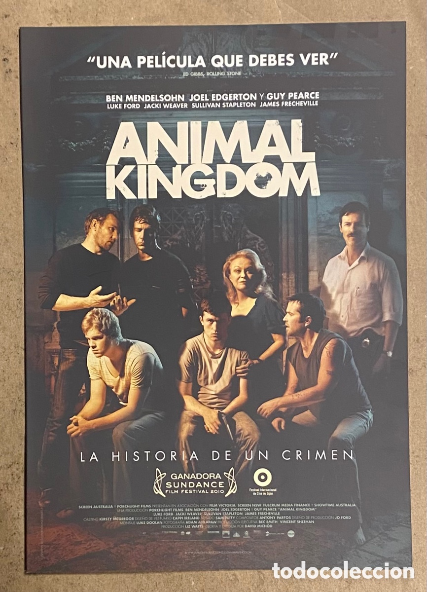 Cinema: ANIMAL KINGDOM. GU&Iacute;A PROMOCIONAL DE LA PEL&Iacute;CULA. INCLUYE CD o DVD