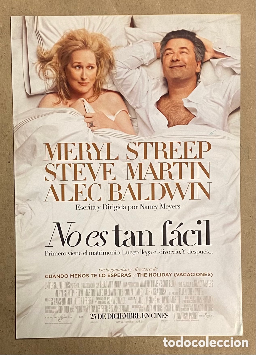 Cin&eacute;ma: NO ES TAN F&Aacute;CIL. GU&Iacute;A PROMOCIONAL DE LA PEL&Iacute;CULA. MERYL STREEP, STEVE MARTIN,&hellip;