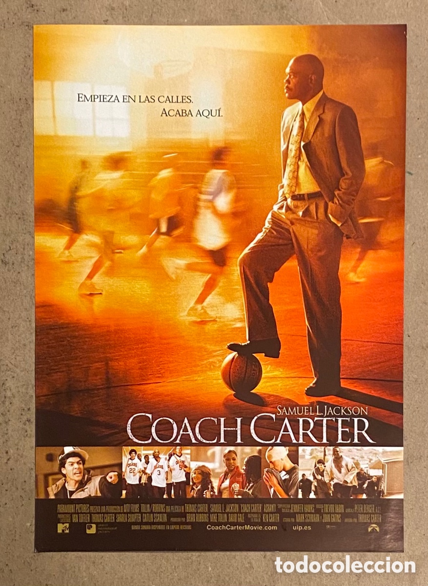 Kino: COACH CARTER. GU&Iacute;A PROMOCIONAL DE LA PEL&Iacute;CULA. SAMUEL L. JACKSON,