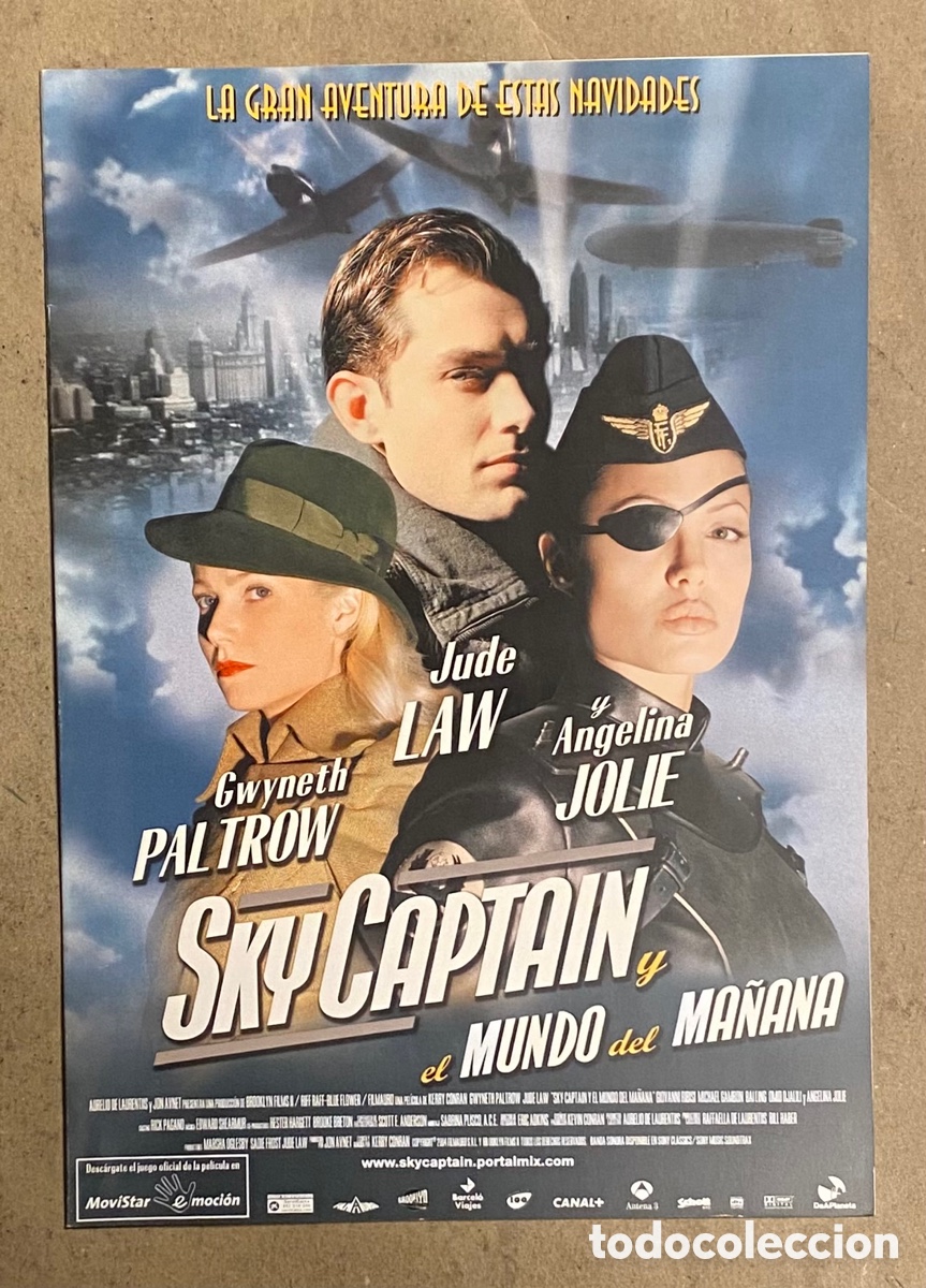 Cinema: SKY CAPTAIN. GU&Iacute;A PROMOCIONAL DE LA PEL&Iacute;CULA. GWYNETH PALTROW, JUDE LAW,&hellip;