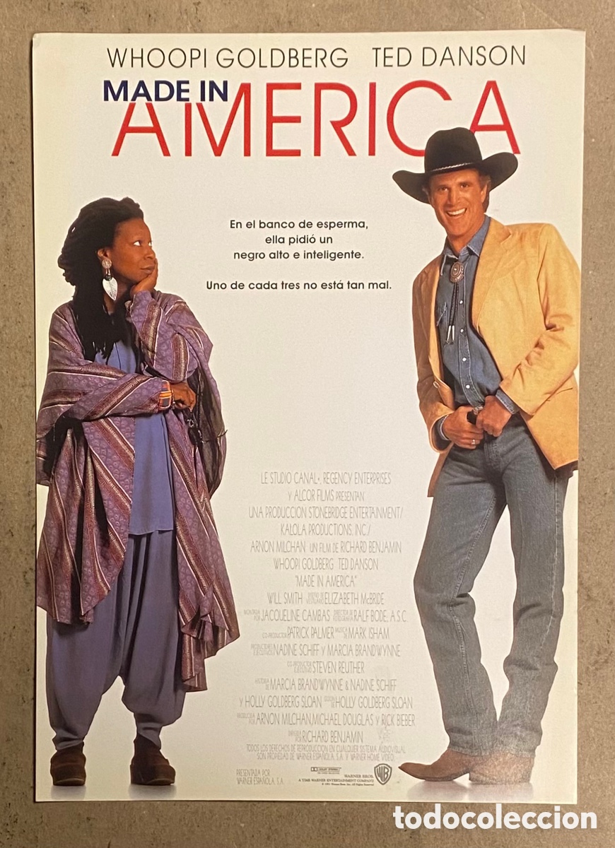 Kino: MADE IN AMERICA. GU&Iacute;A PROMOCIONAL DE LA PEL&Iacute;CULA. WHOOPI GOLDBERG, TED DANSON