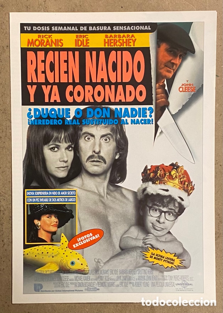 Cinema: RECI&Eacute;N NACIDO Y YA CORONADO. GU&Iacute;A PROMOCIONAL DE LA PEL&Iacute;CULA. JOHN CLEESE